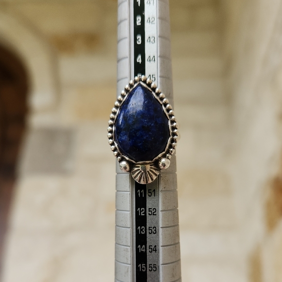 Lapis Sterling Silver Ring - Picture 3 of 7